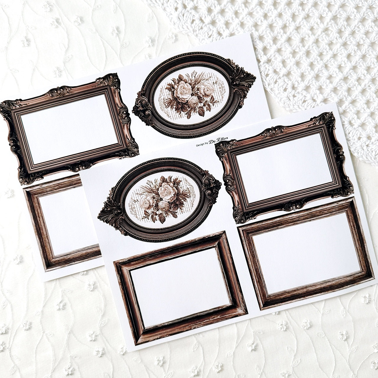 A674 - [Brown] Frame Sticker