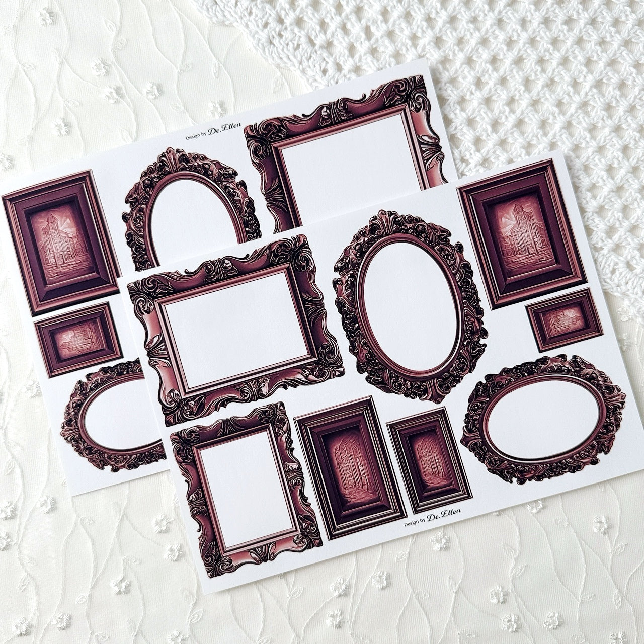 A677 - [Red] Frame Sticker