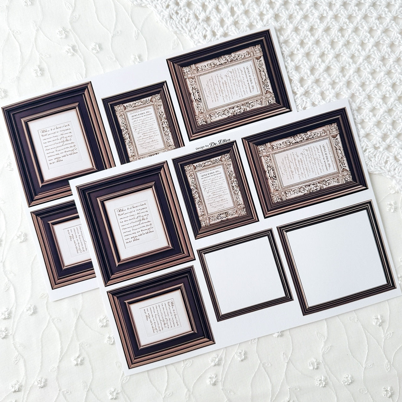 A678 - [Brown] Frame Sticker