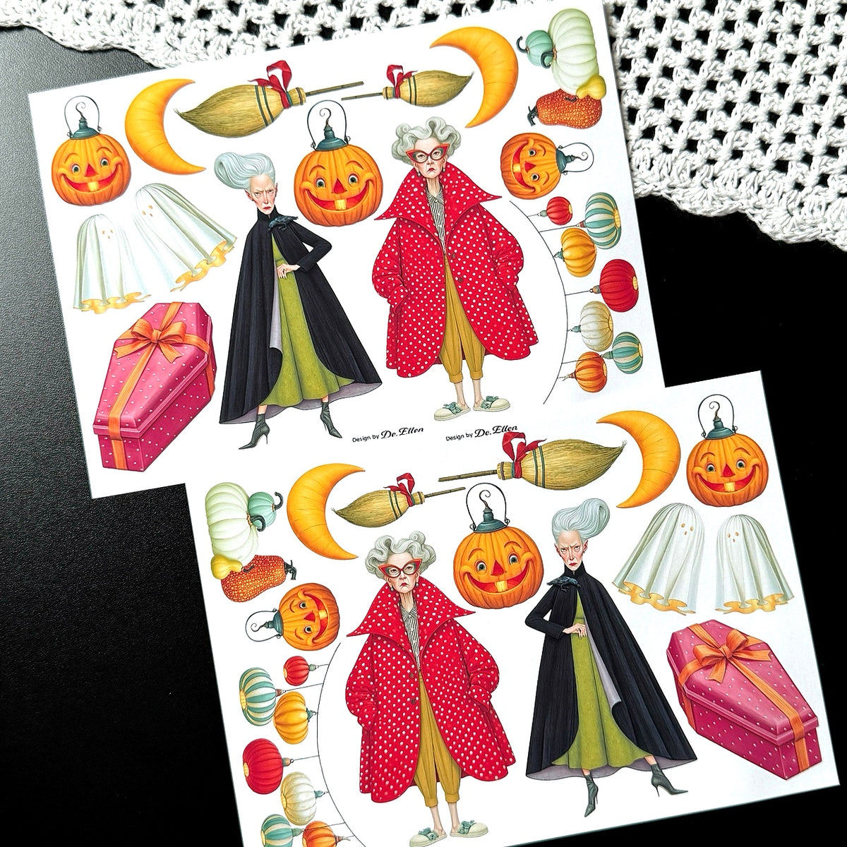 Halloween Village 1 Set pack - Paper