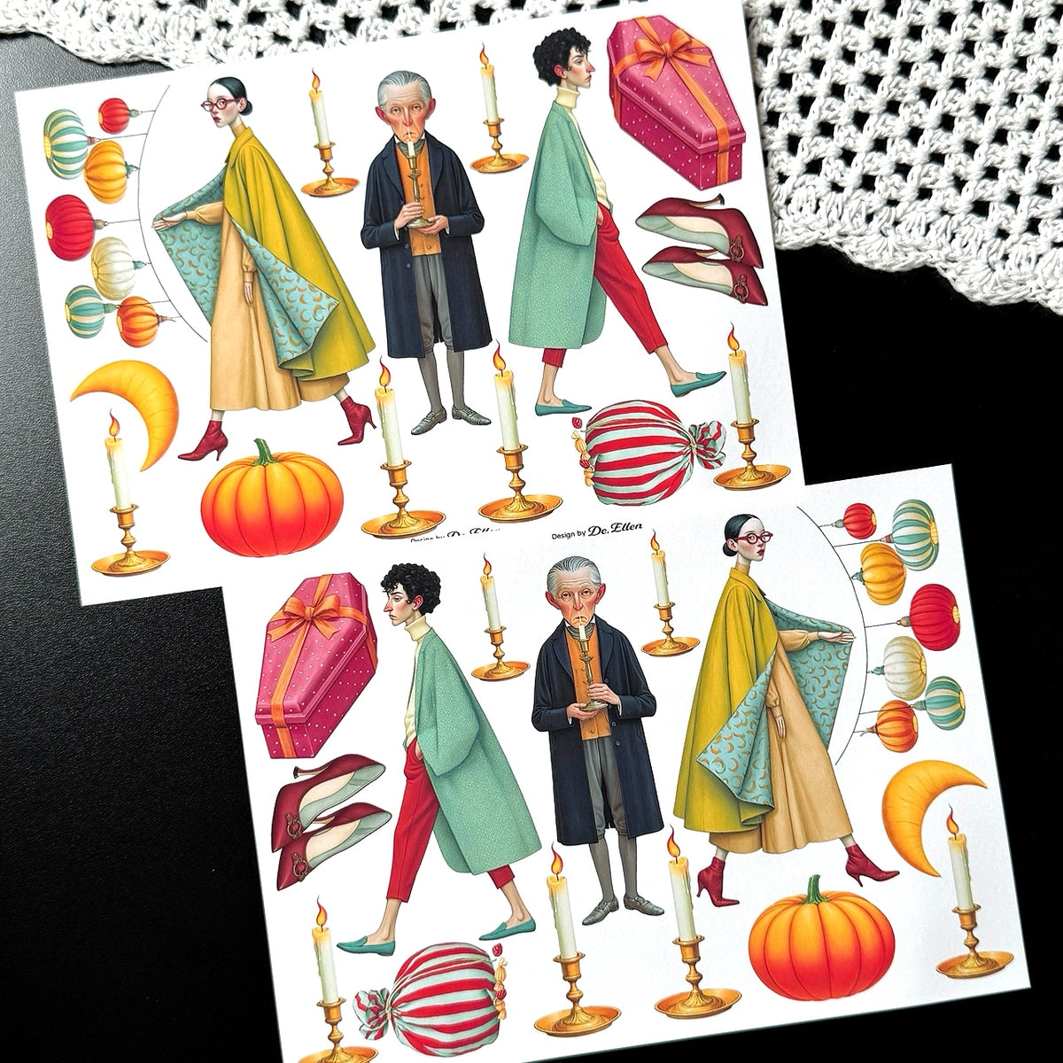 Halloween Village 1 Set pack - Paper