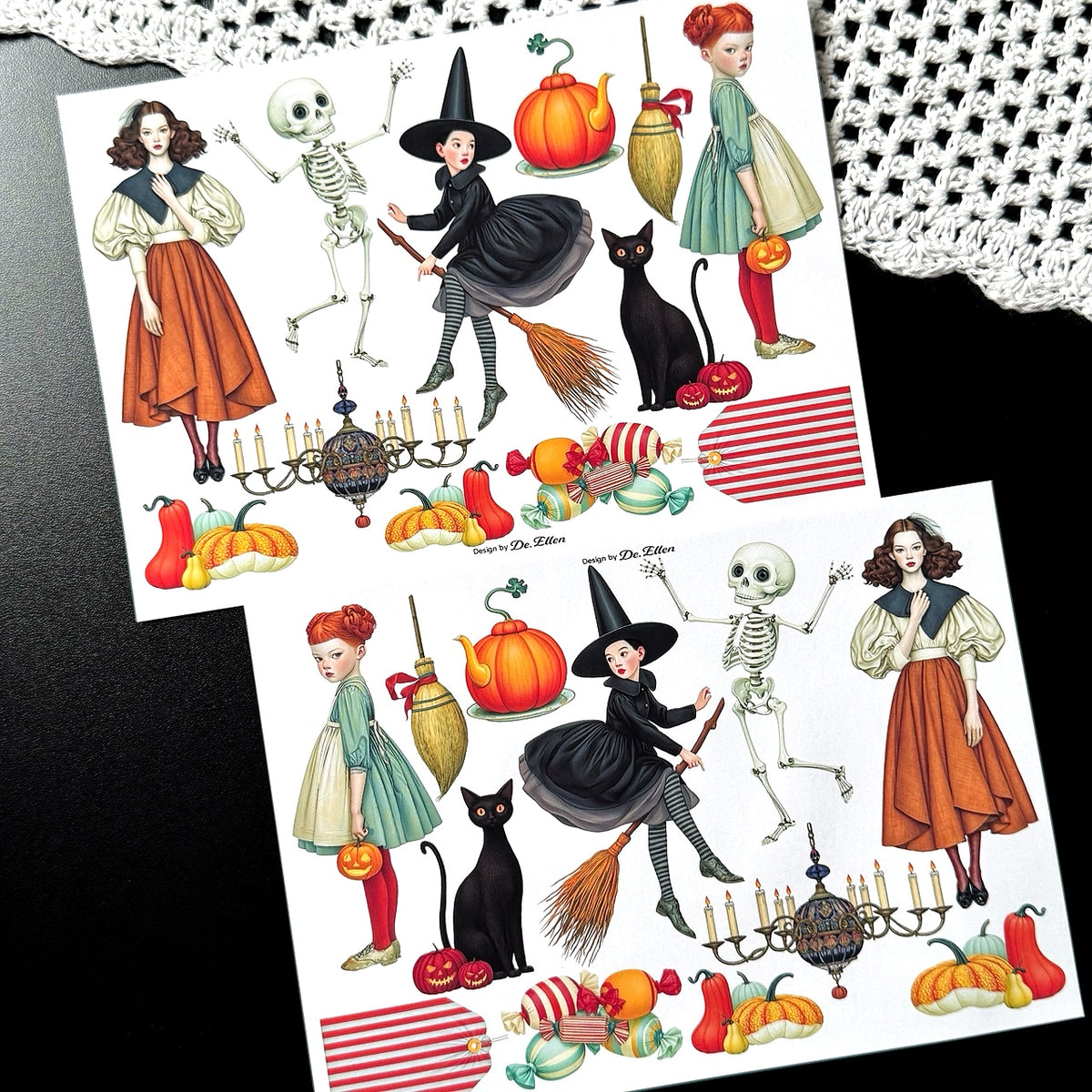 Halloween Village 1 Set pack - Paper