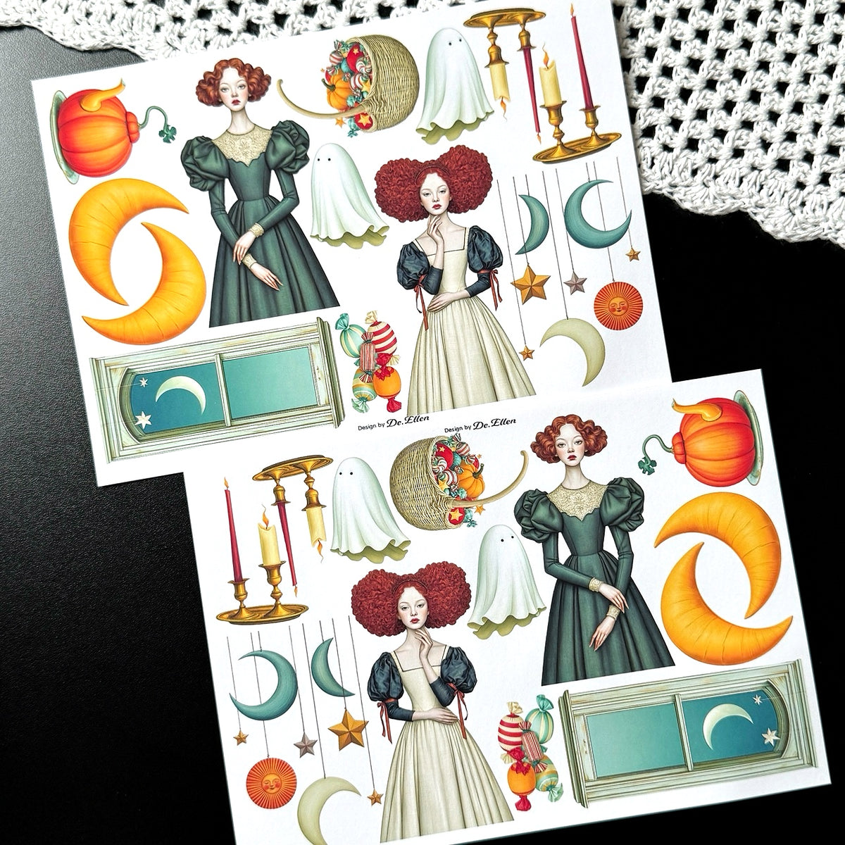Halloween Village 1 Set pack - Paper