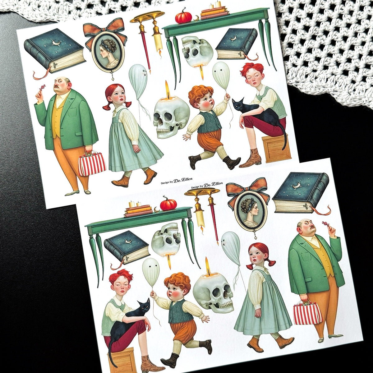 Halloween Village 1 Set pack - Paper