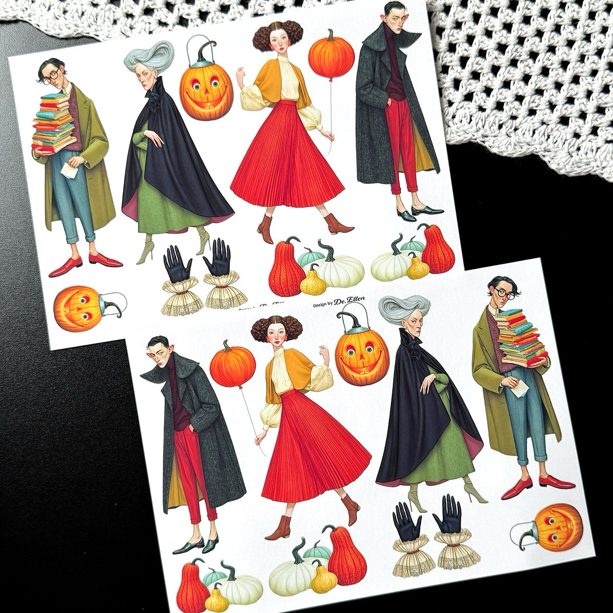 Halloween Village 2 Set pack - Paper