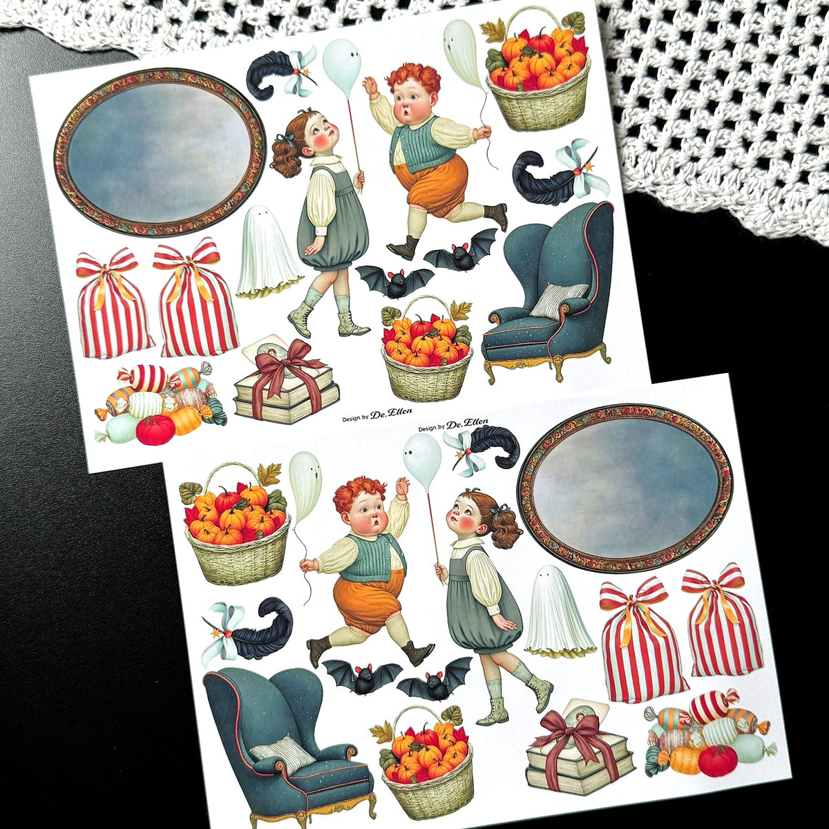 Halloween Village 2 Set pack - Paper