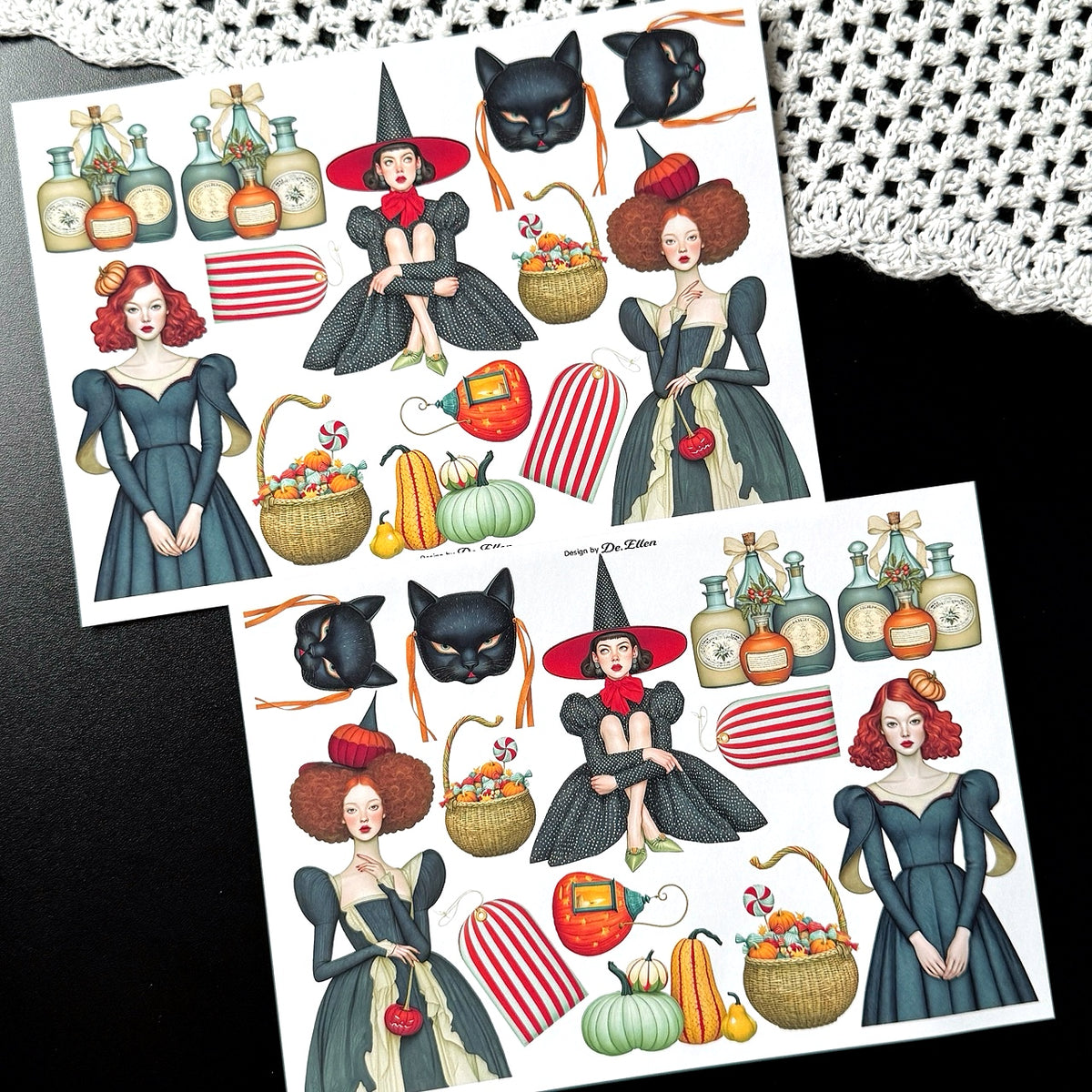 Halloween Village 2 Set pack - Paper