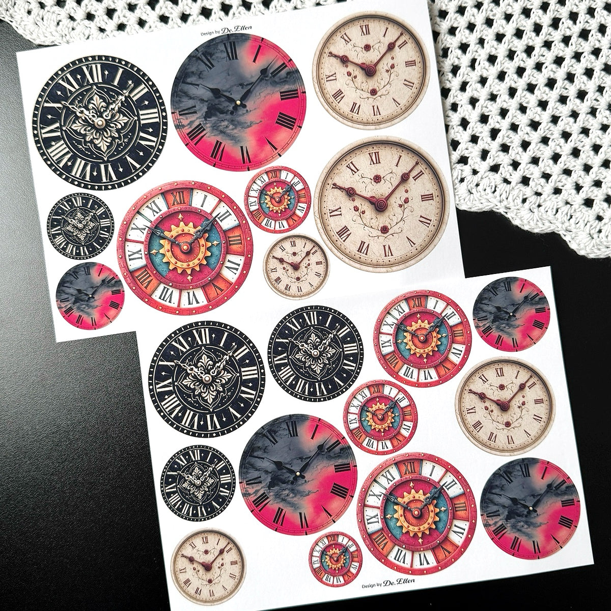 Clock V2 Set - Paper