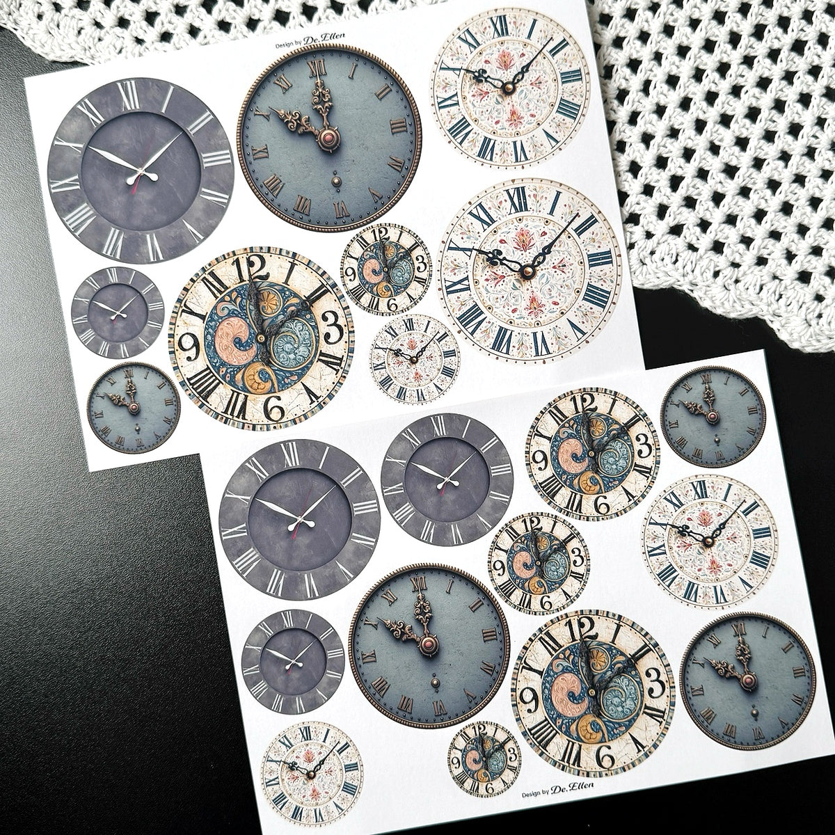 Clock V2 Set - Paper