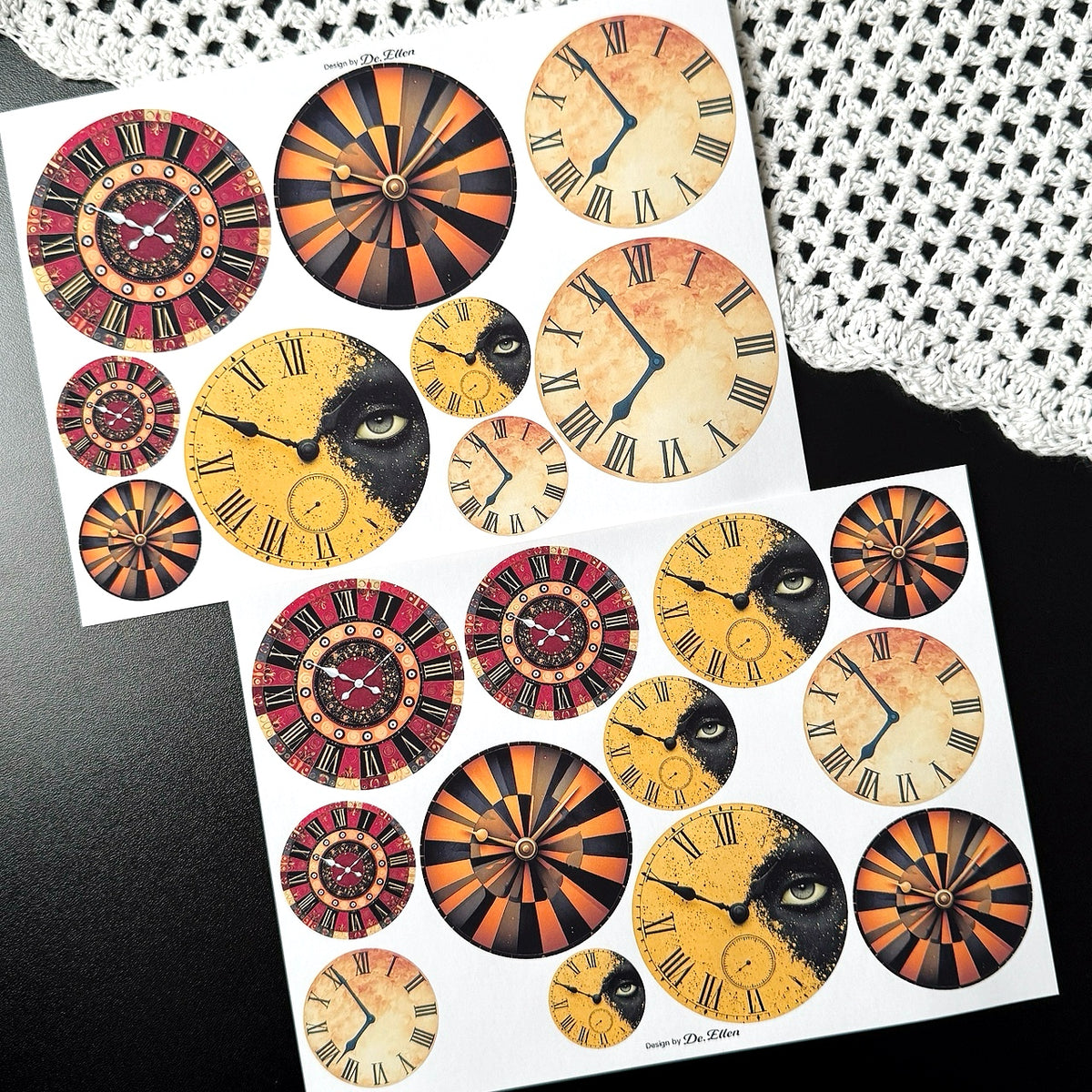 Clock V2 Set - Paper