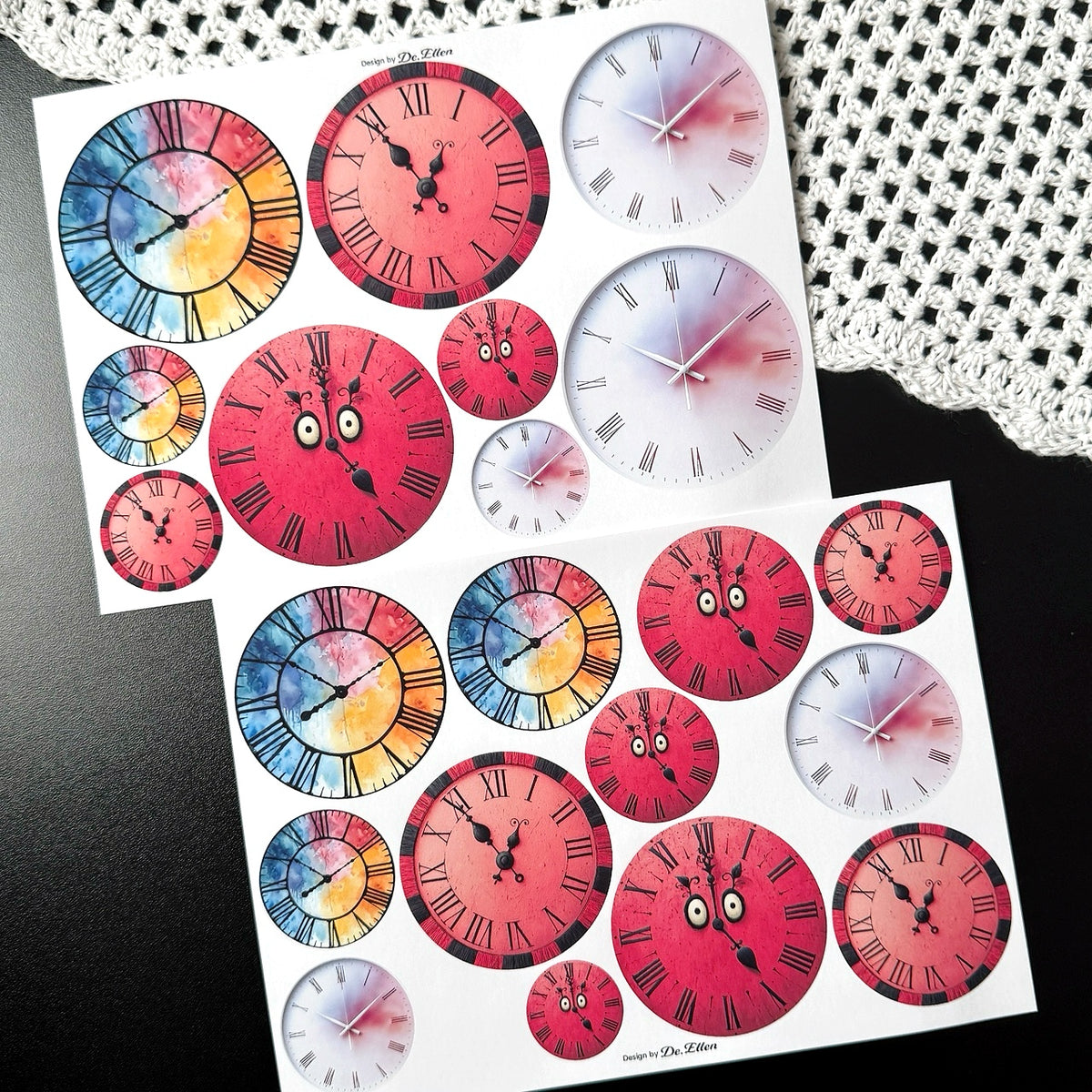 Clock V2 Set - Paper