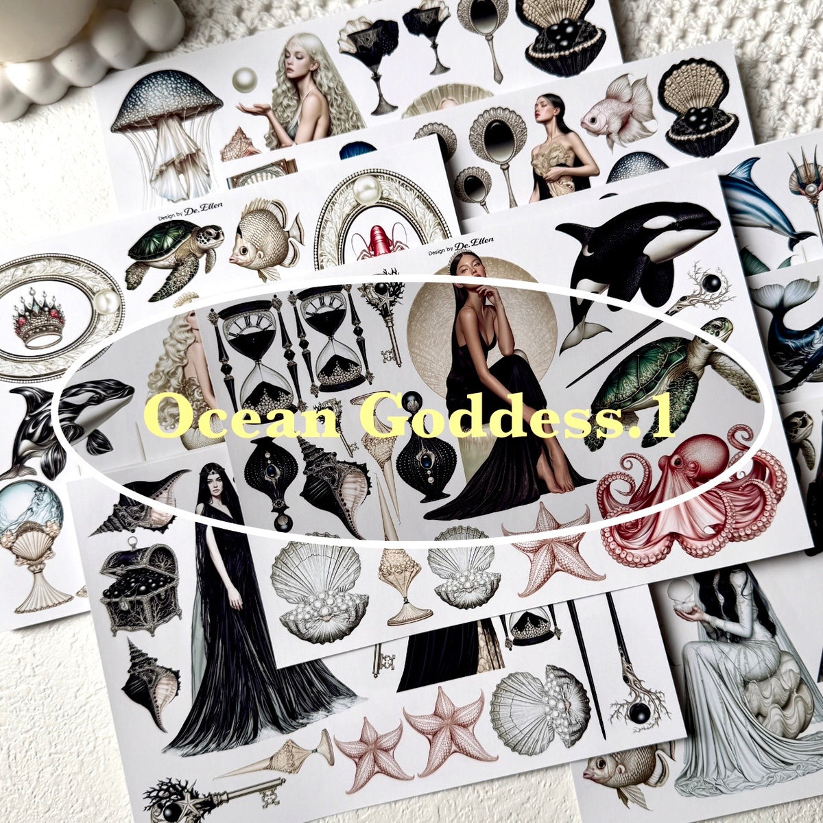 Ocean Goddess 1 Set pack - Paper