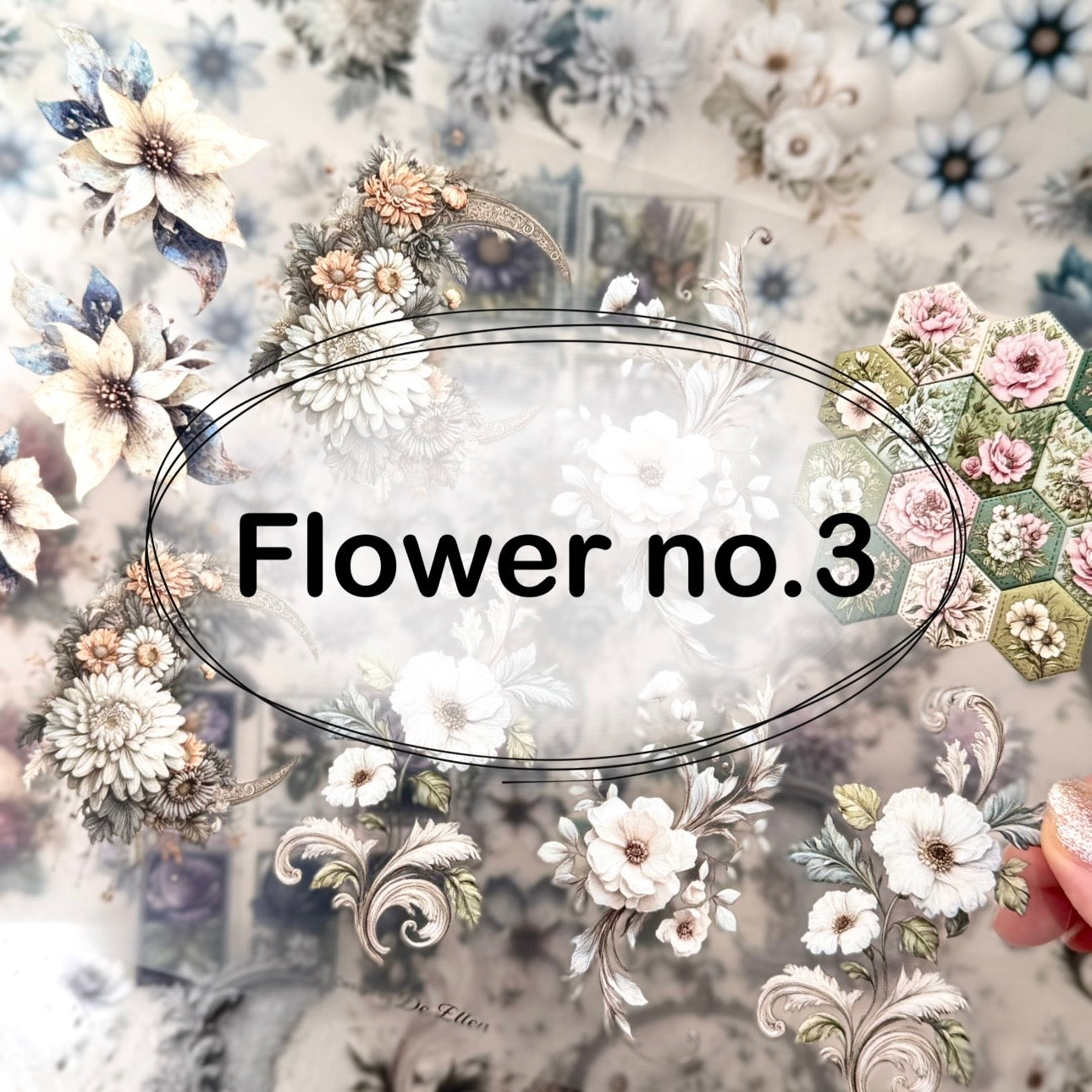 [Glossy PET] Flower Set No.3
