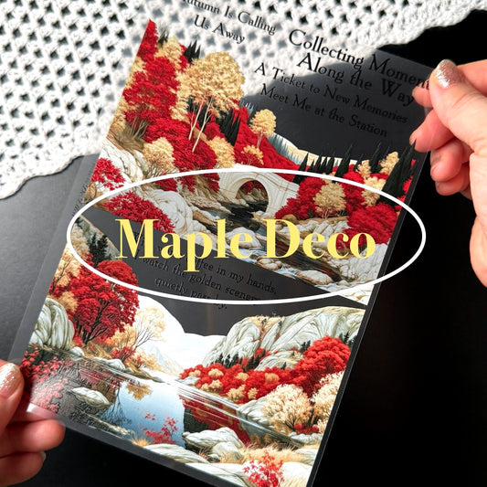 [Glossy PET] Maple Trip Deco