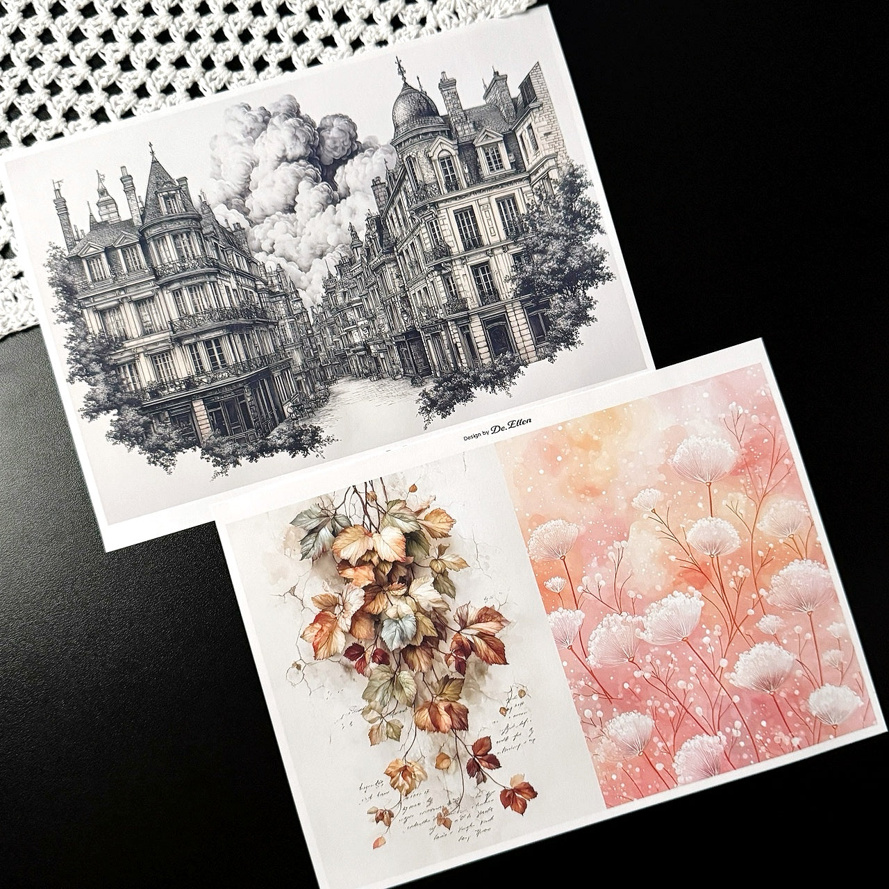 Set of Background Paper Sticker no.36 - ( Z1016 ~ Z1021 ) 각 1매