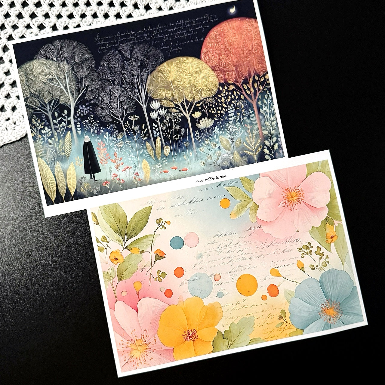 Set of Background Paper Sticker no.36 - ( Z1016 ~ Z1021 ) 각 1매