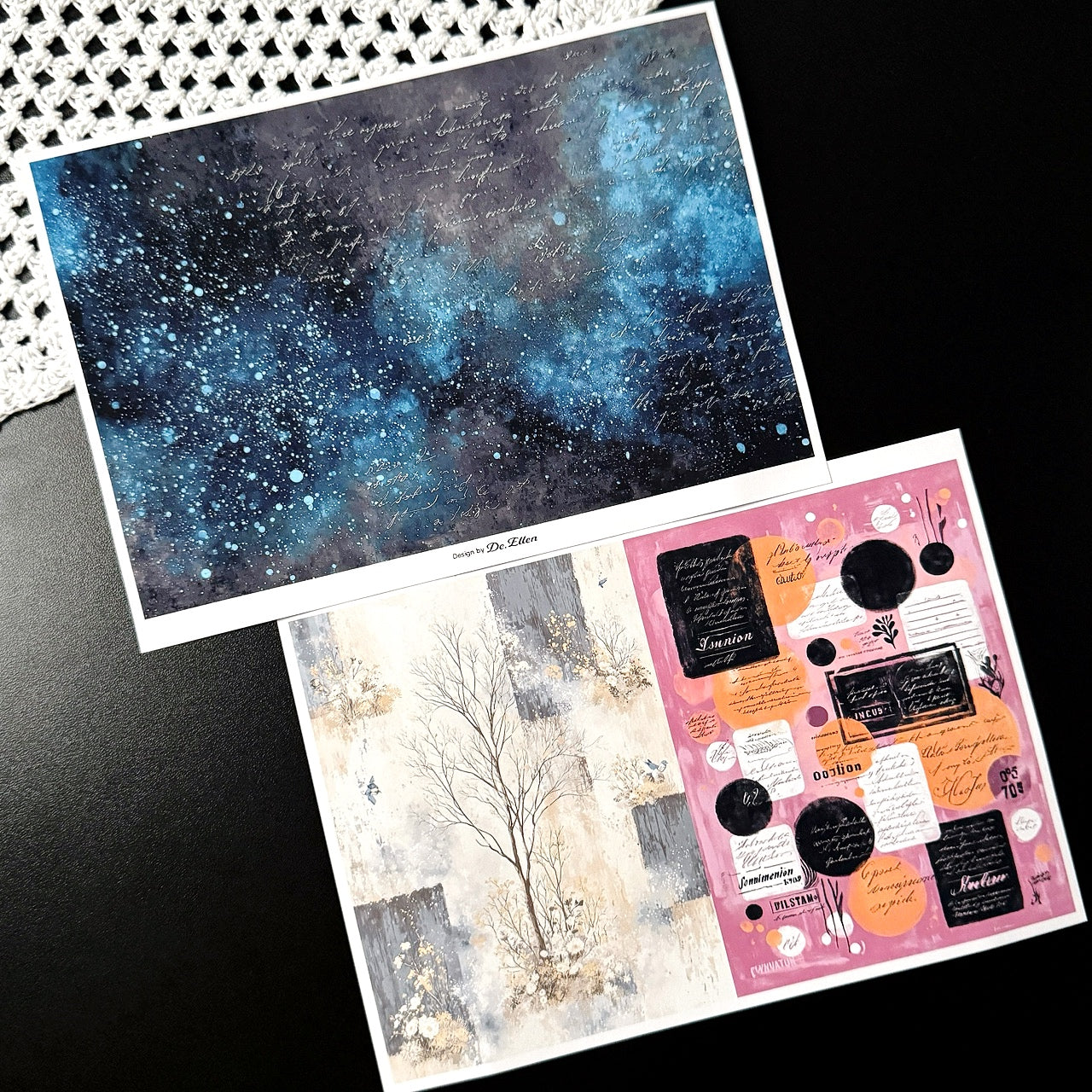 Set of Background Paper Sticker no.37 - ( Z1022 ~ Z1027 ) 각 1매