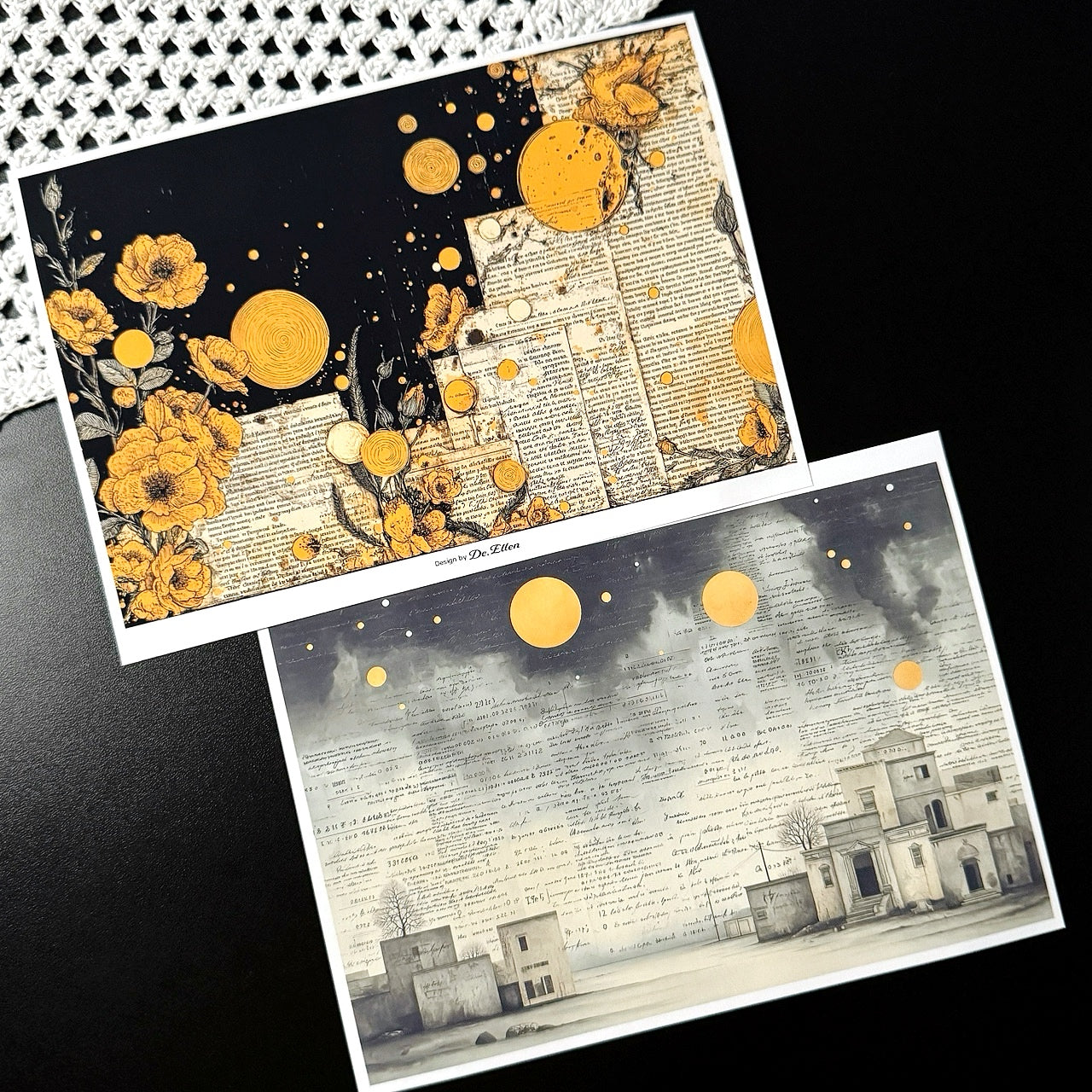 Set of Background Paper Sticker no.37 - ( Z1022 ~ Z1027 ) 각 1매