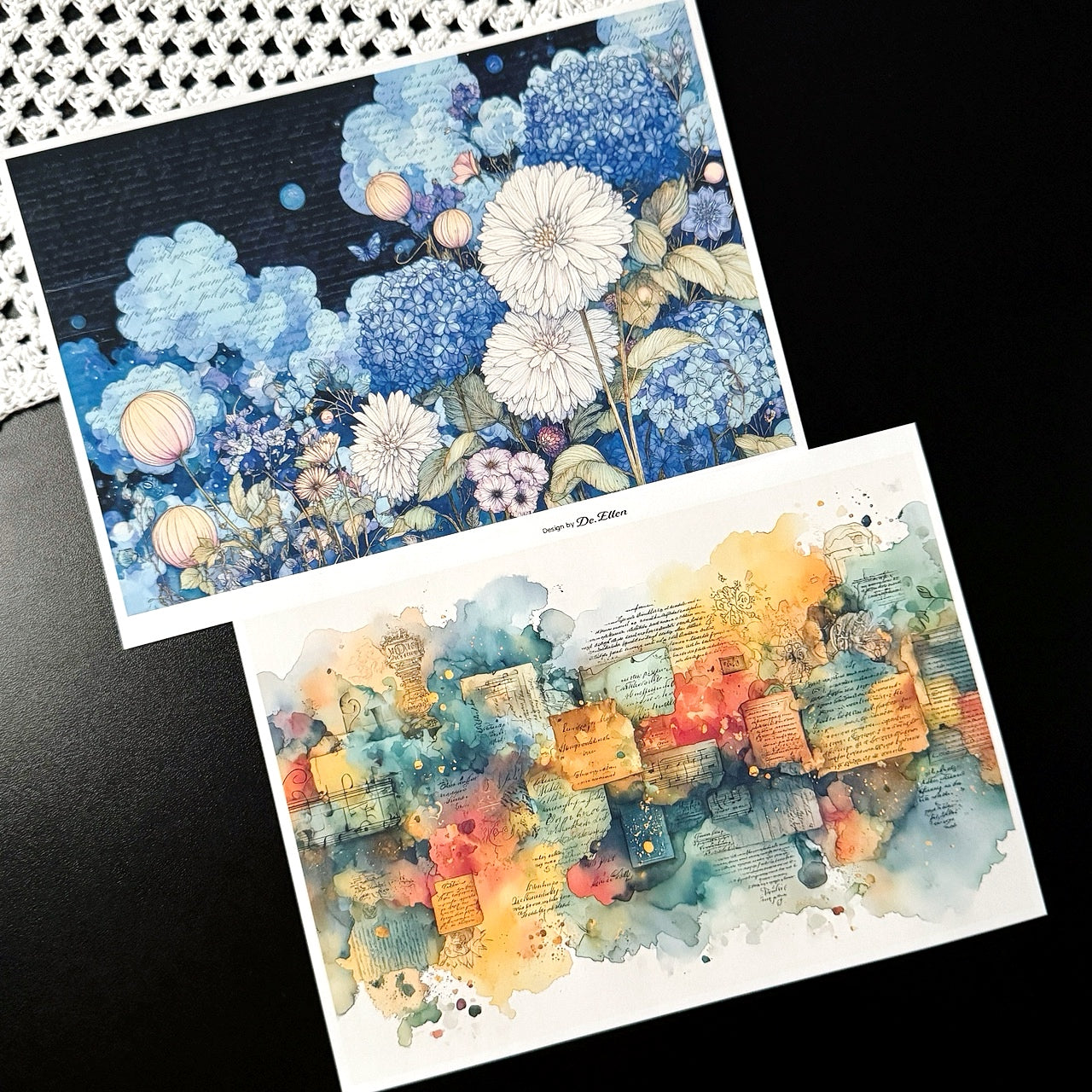 Set of Background Paper Sticker no.37 - ( Z1022 ~ Z1027 ) 각 1매