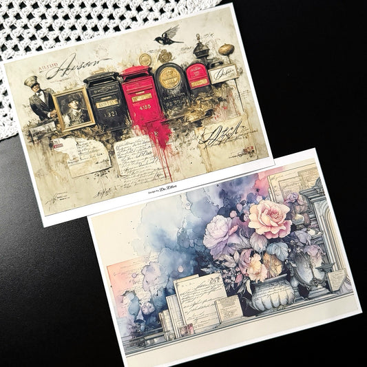 Set of Background Paper Sticker no.38 - ( Z1028 ~ Z1033 ) 각 1매