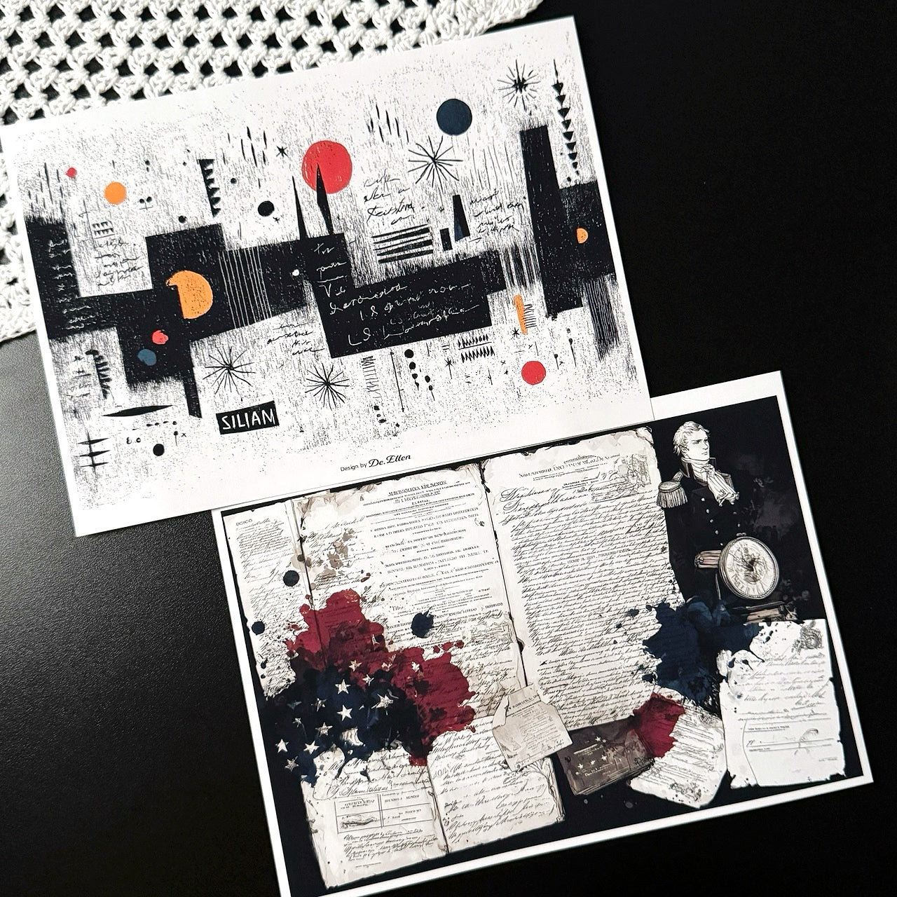 Set of Background Paper Sticker no.38 - ( Z1028 ~ Z1033 ) 각 1매