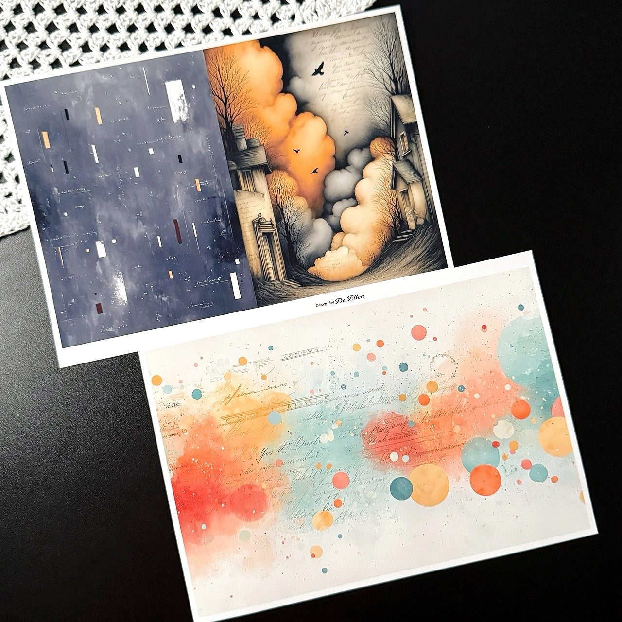 Set of Background Paper Sticker no.38 - ( Z1028 ~ Z1033 ) 각 1매