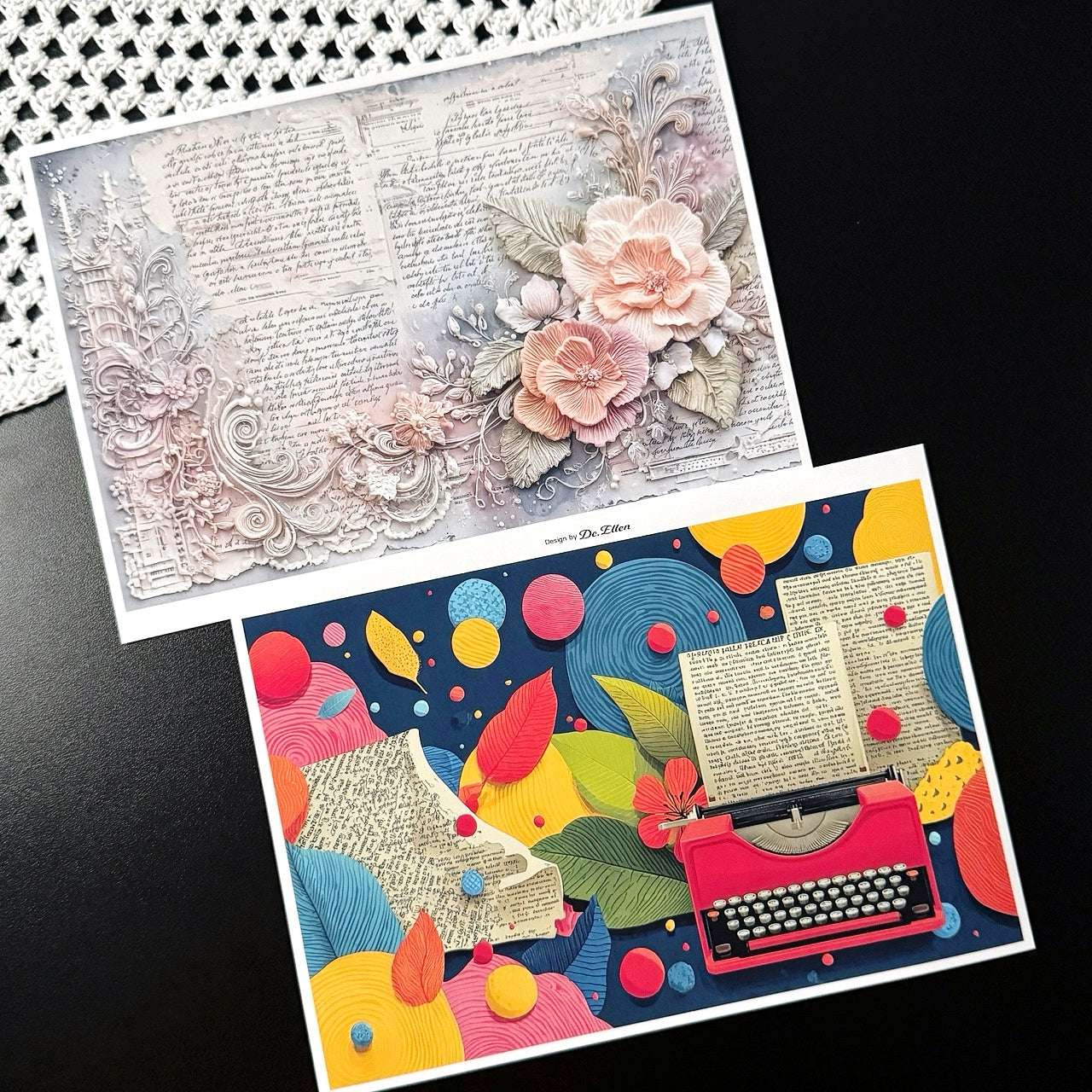 Set of Background Paper Sticker no.38 - ( Z1028 ~ Z1033 ) 각 1매
