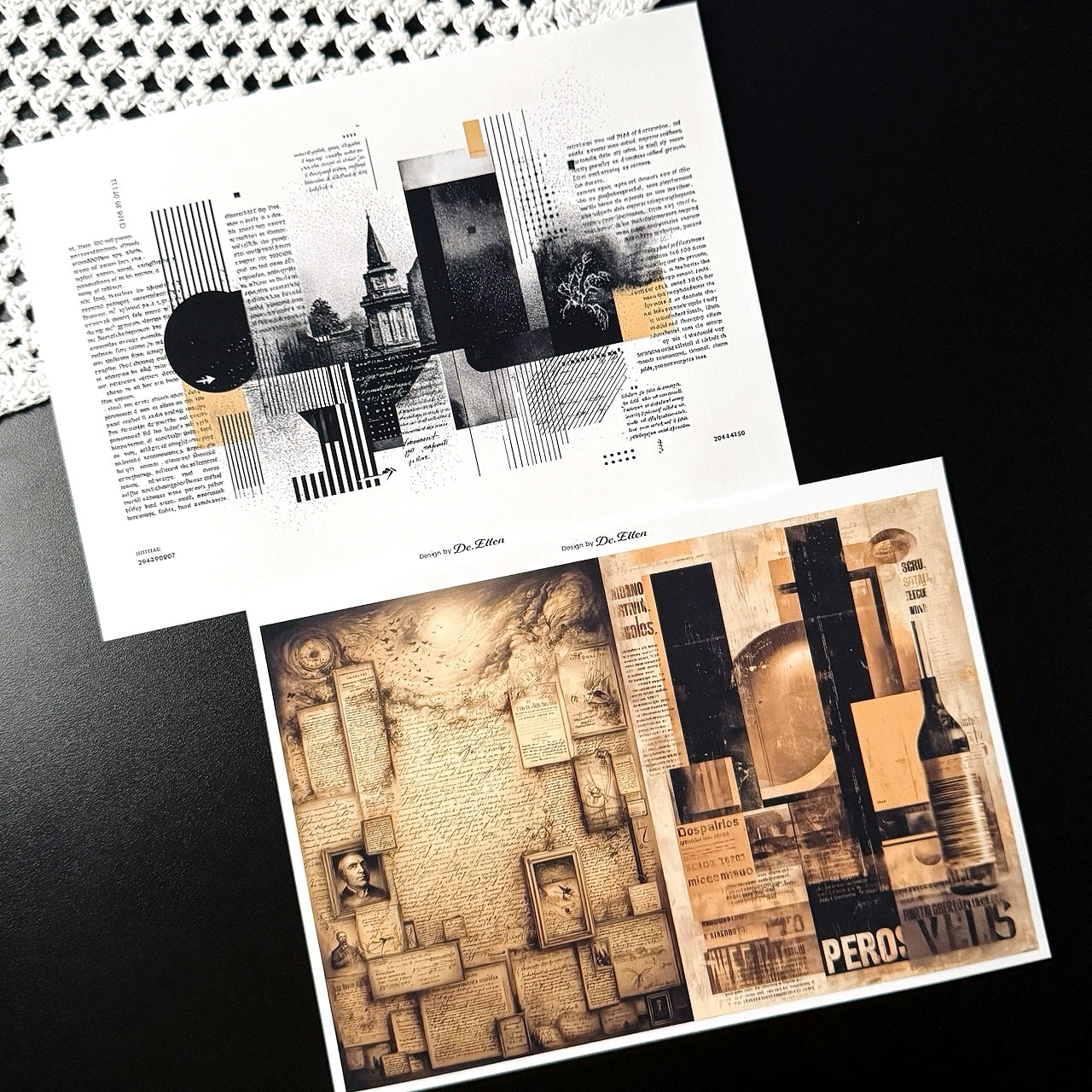 Set of Background Paper Sticker no.38 - ( Z1028 ~ Z1033 ) 각 1매