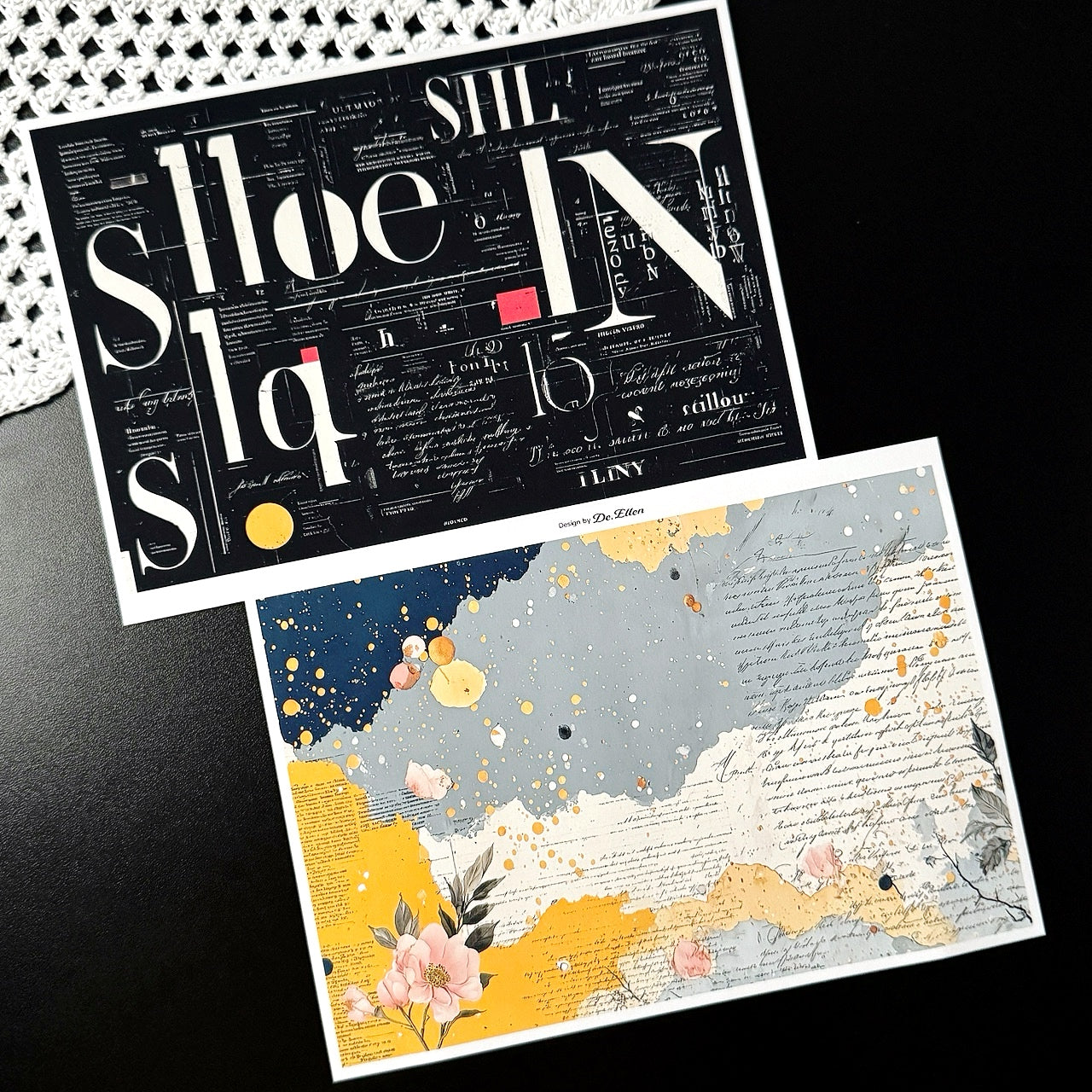 Set of Background Paper Sticker no.39 - ( Z1034 ~ Z1039 ) 각 1매