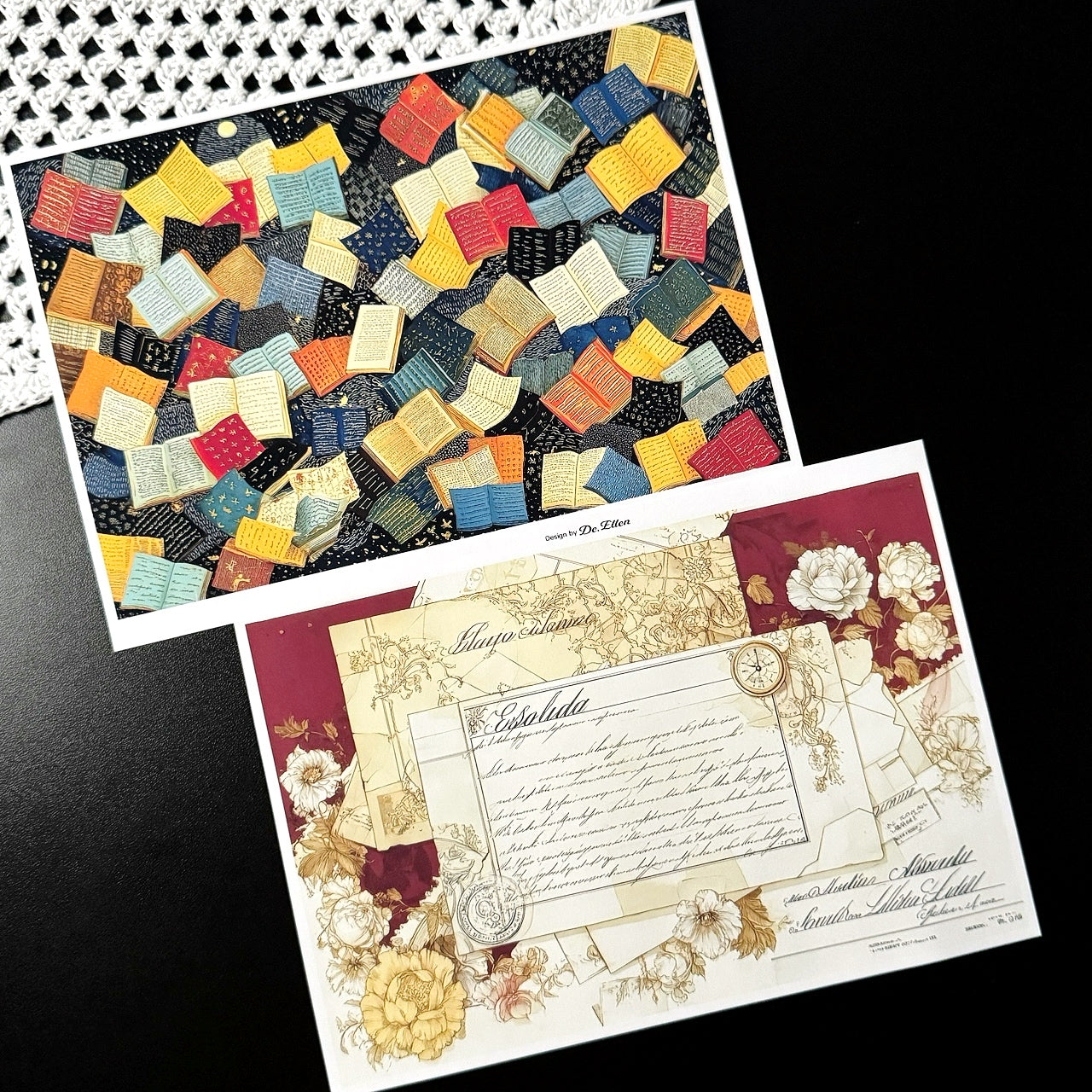 Set of Background Paper Sticker no.39 - ( Z1034 ~ Z1039 ) 각 1매