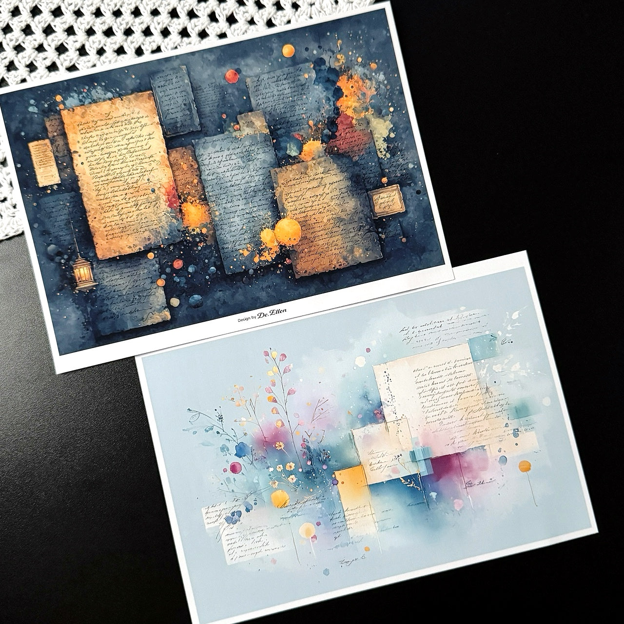 Set of Background Paper Sticker no.40 - ( Z1040 ~ Z1045 ) 각 1매