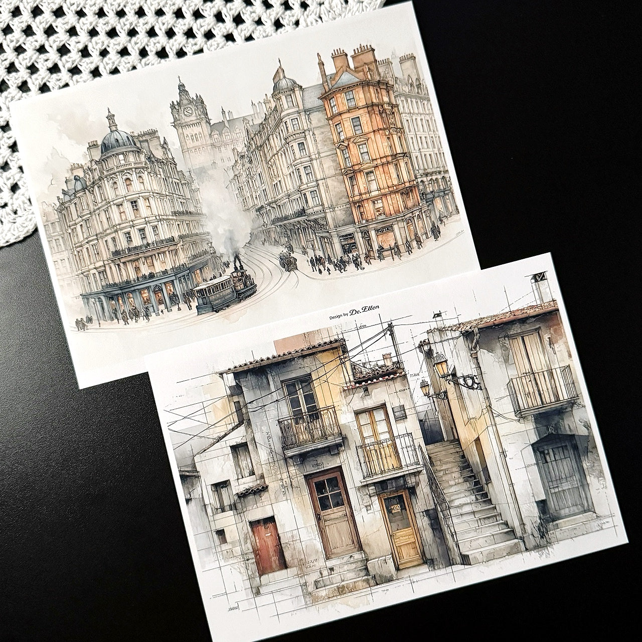 Set of Background Paper Sticker no.40 - ( Z1040 ~ Z1045 ) 각 1매