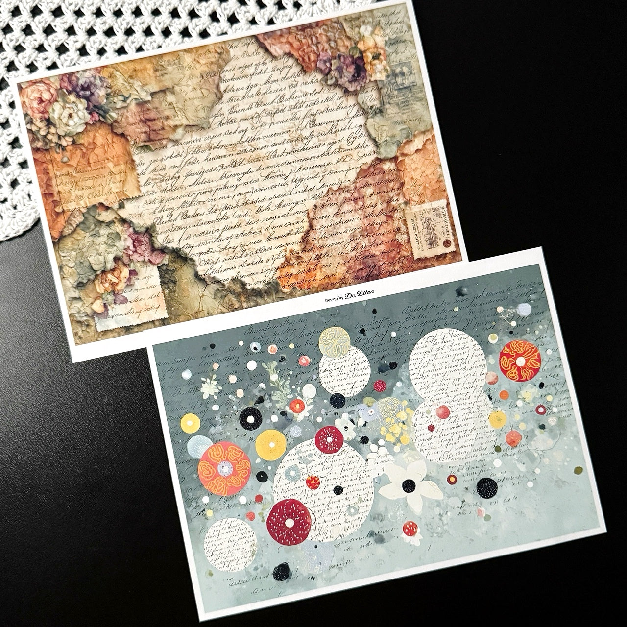 Set of Background Paper Sticker no.40 - ( Z1040 ~ Z1045 ) 각 1매