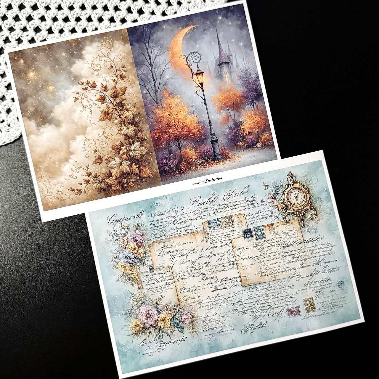 Set of Background Paper Sticker no.40 - ( Z1040 ~ Z1045 ) 각 1매