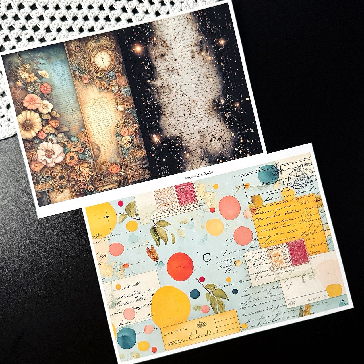 Set of Background Paper Sticker no.42 - ( Z1052 ~ Z1057 ) 각 1매