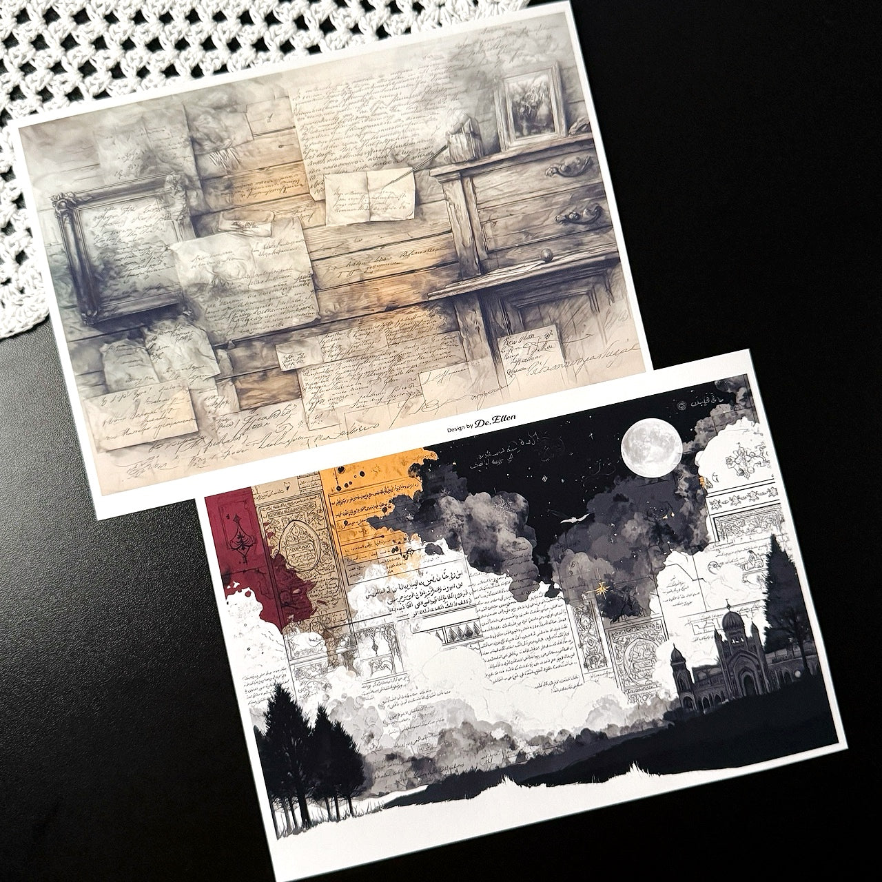 Set of Background Paper Sticker no.42 - ( Z1052 ~ Z1057 ) 각 1매