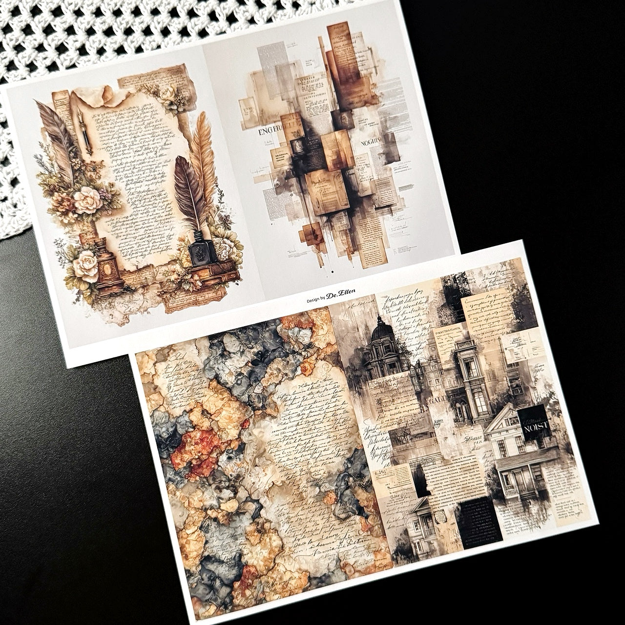 Set of Background Paper Sticker no.43 - ( Z1058 ~ Z1063 ) 각 1매