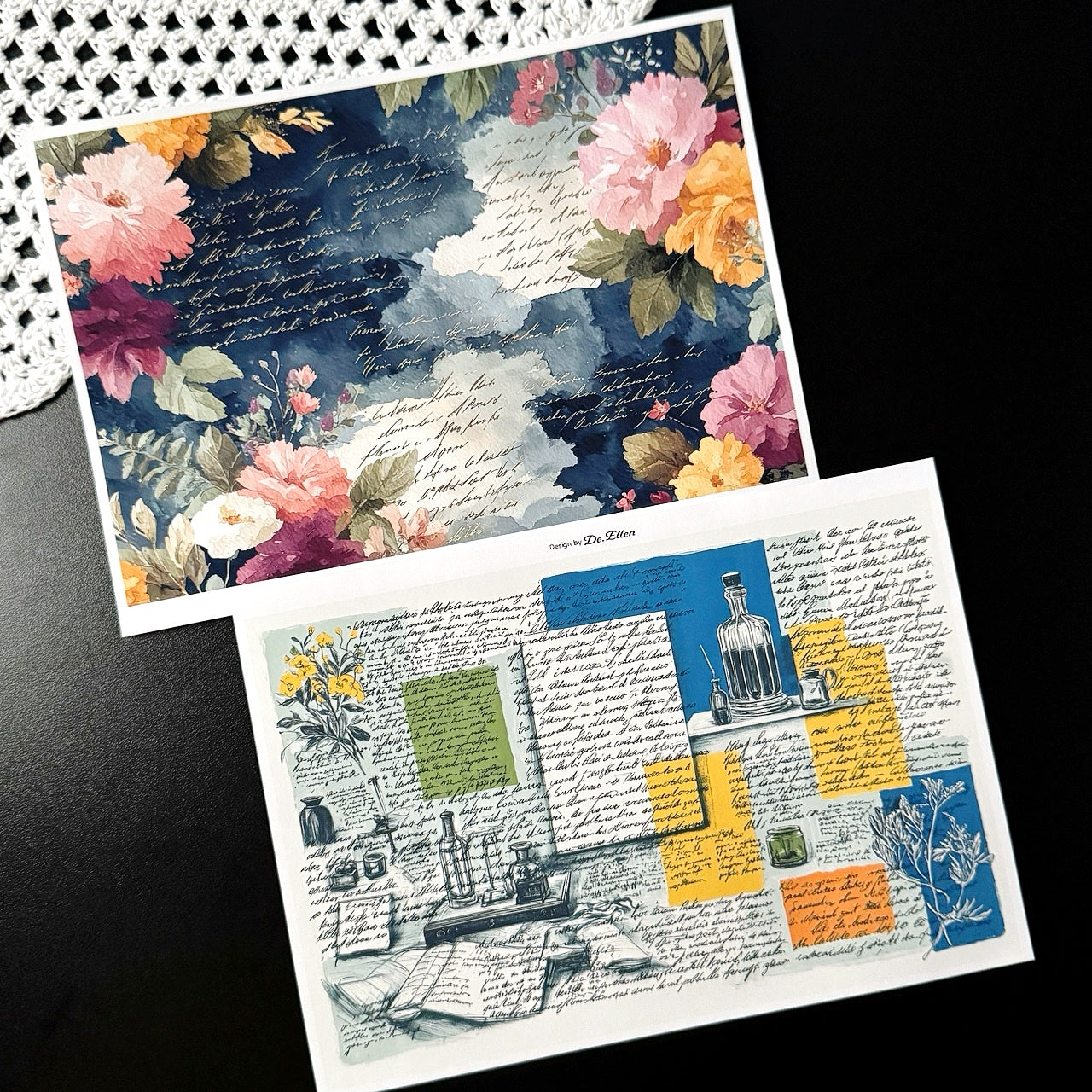 Set of Background Paper Sticker no.43 - ( Z1058 ~ Z1063 ) 각 1매