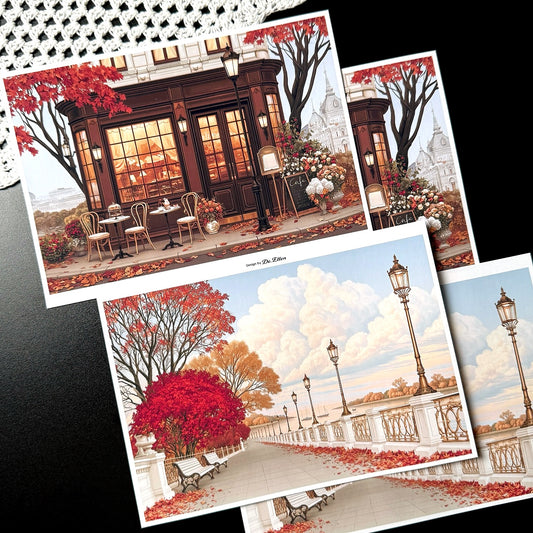 Z1075 - Rink1979, Maple Trip Background Paper Sticker