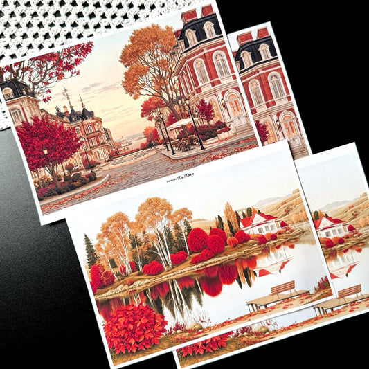 Z1077 - Rink1979, Maple Trip Background Paper Sticker