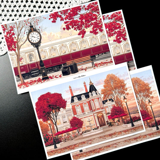 Z1079 - Rink1979, Maple Trip Background Paper Sticker
