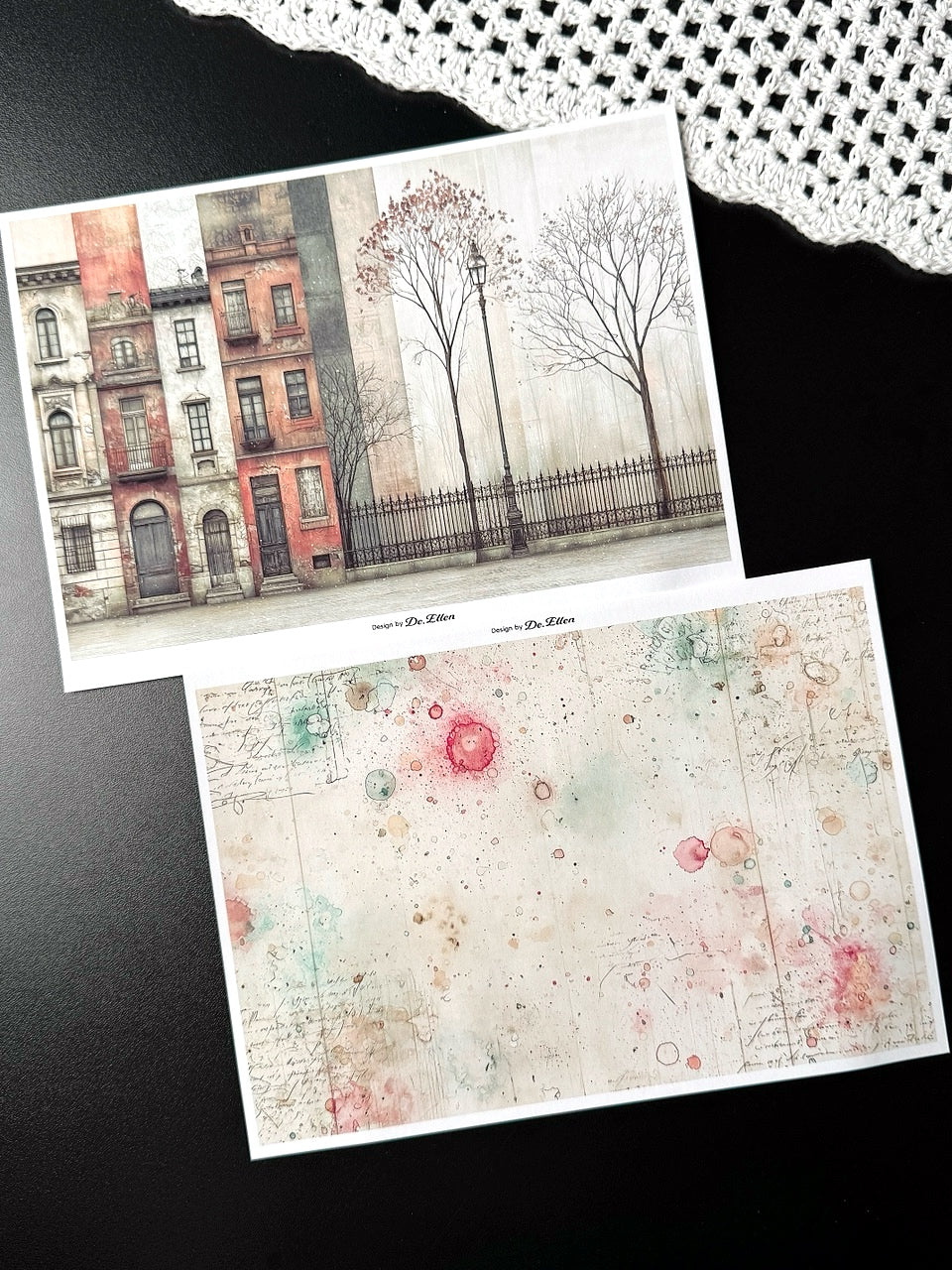 Set of Background Paper Sticker no.48 - ( Z1124 ~ Z1129 ) 각 1매