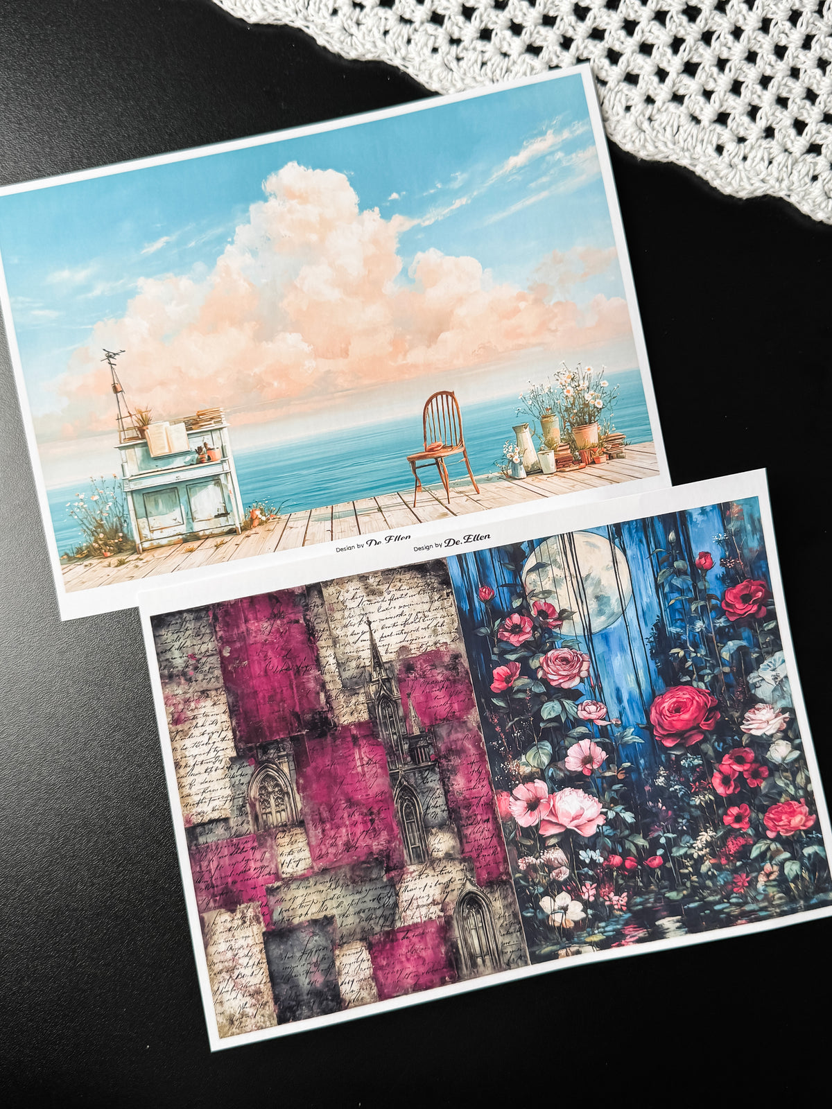 Set of Background Paper Sticker no.49 - ( Z1130 ~ Z1135 ) 각 1매