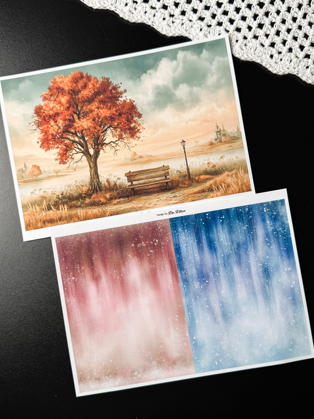 Set of Background Paper Sticker no.49 - ( Z1130 ~ Z1135 ) 각 1매