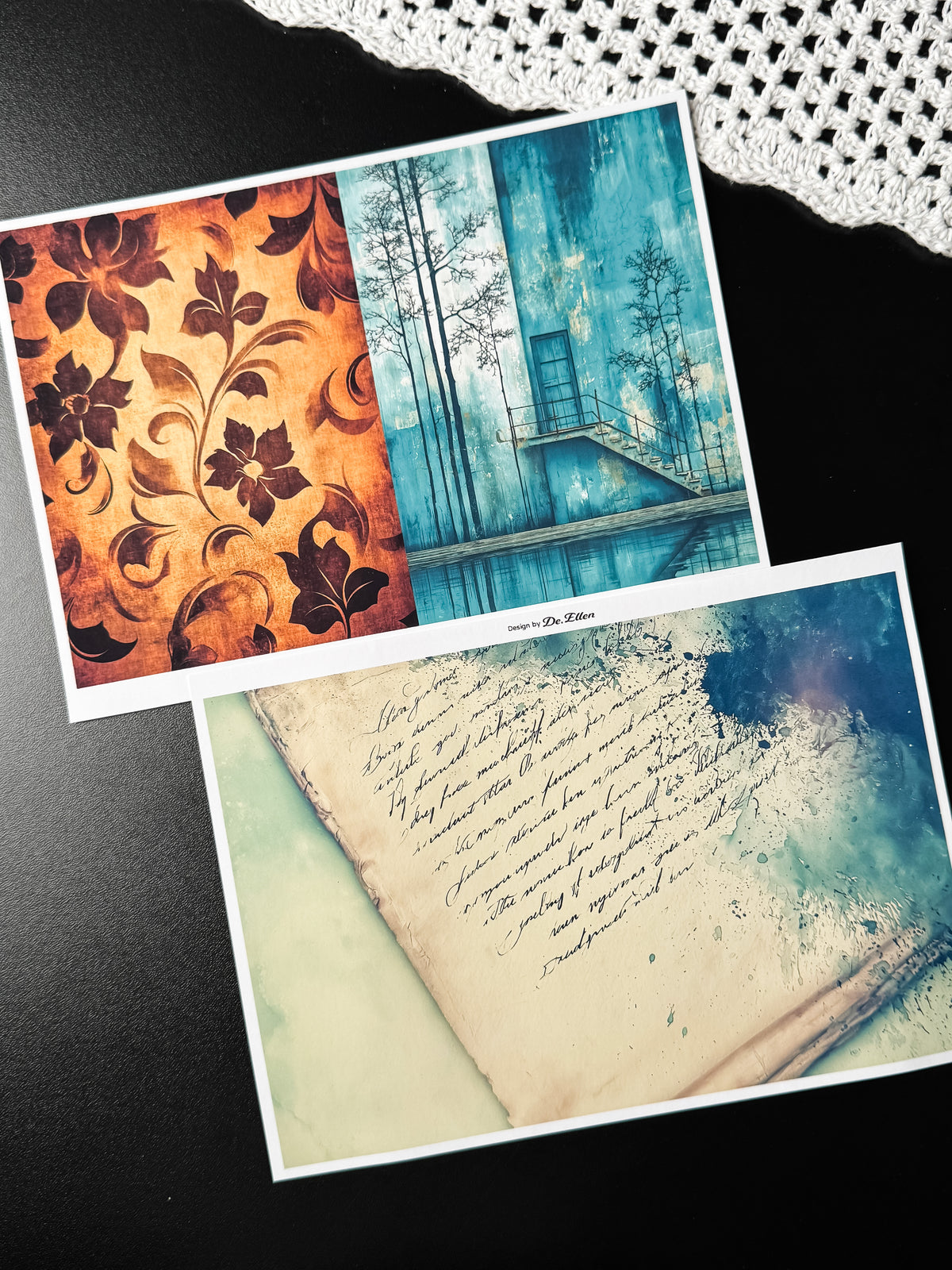 Set of Background Paper Sticker no.49 - ( Z1130 ~ Z1135 ) 각 1매