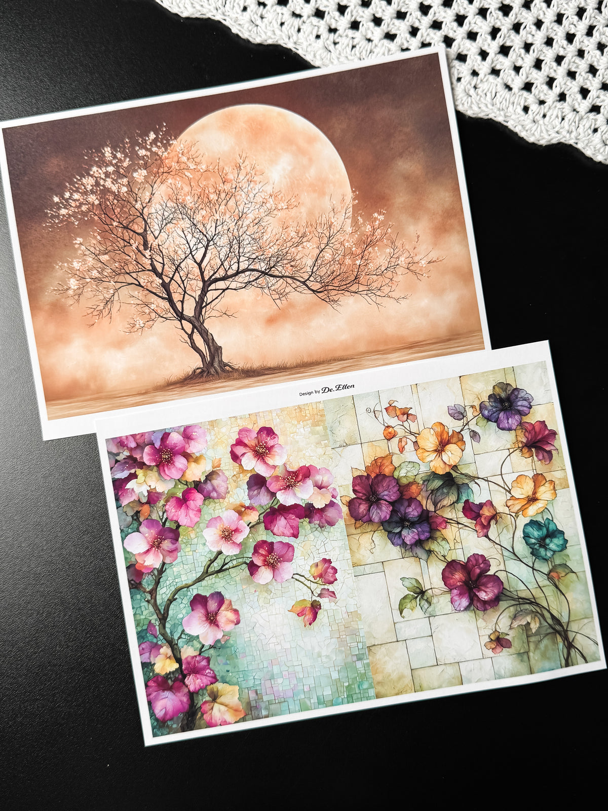 Set of Background Paper Sticker no.49 - ( Z1130 ~ Z1135 ) 각 1매