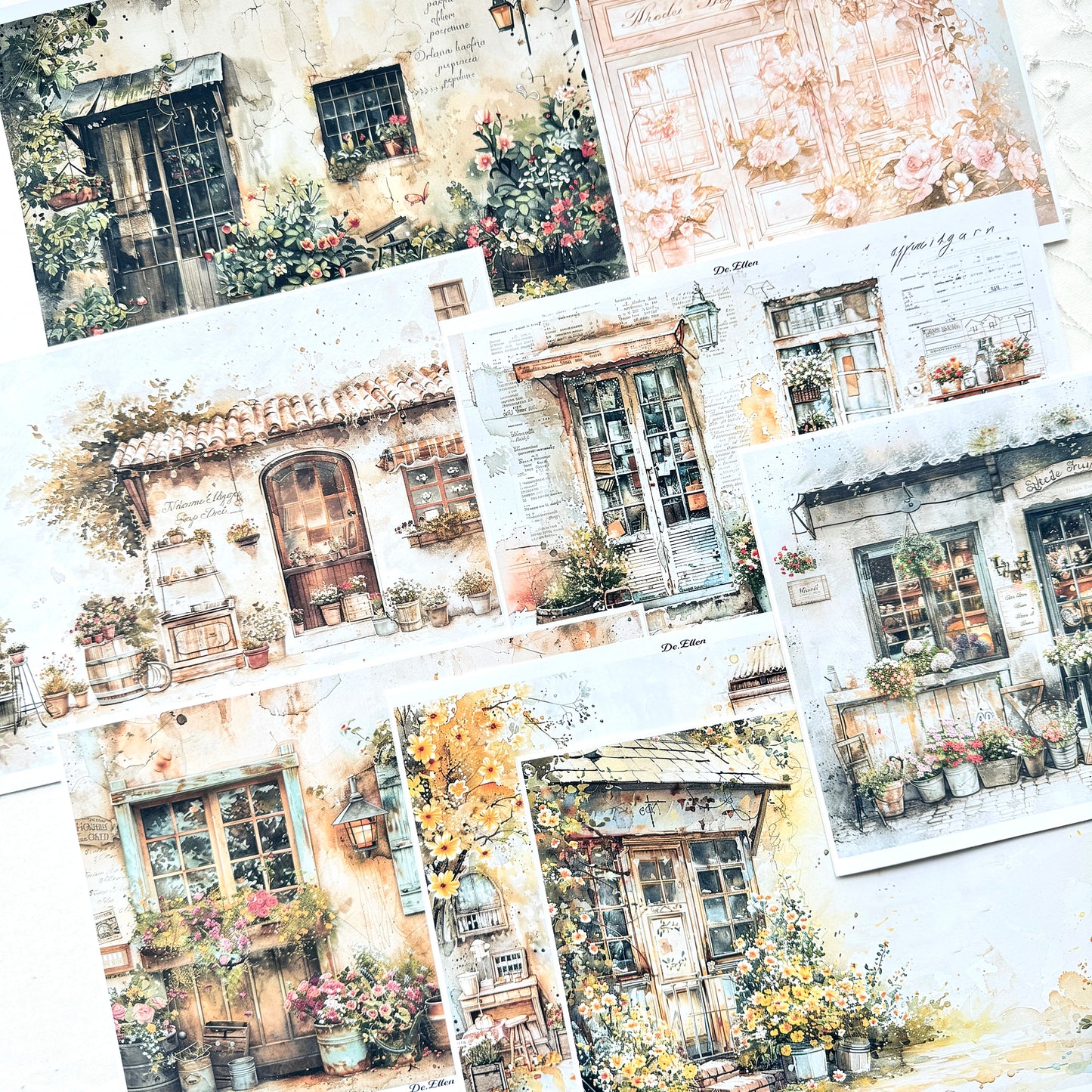Z130 - Wall background paper sticker with flowers