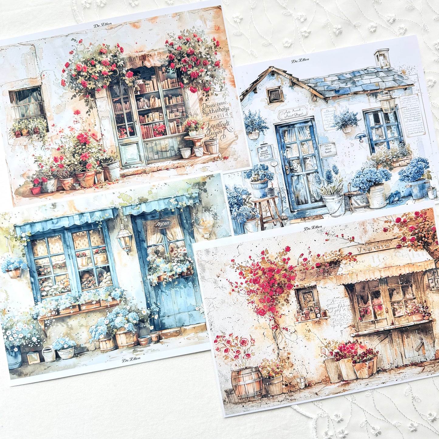 Z131 - Wall background paper sticker with flowers