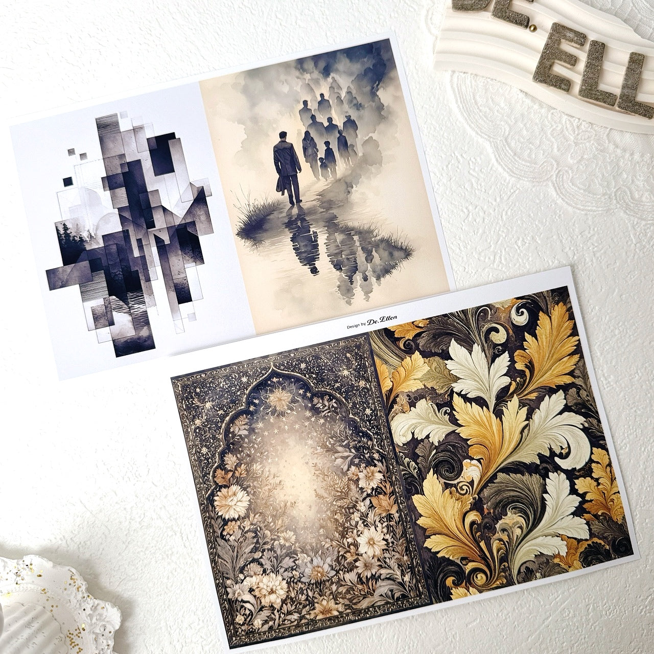 Set of Background Paper Sticker - ( Z752 ~ Z757 ) 각 1매