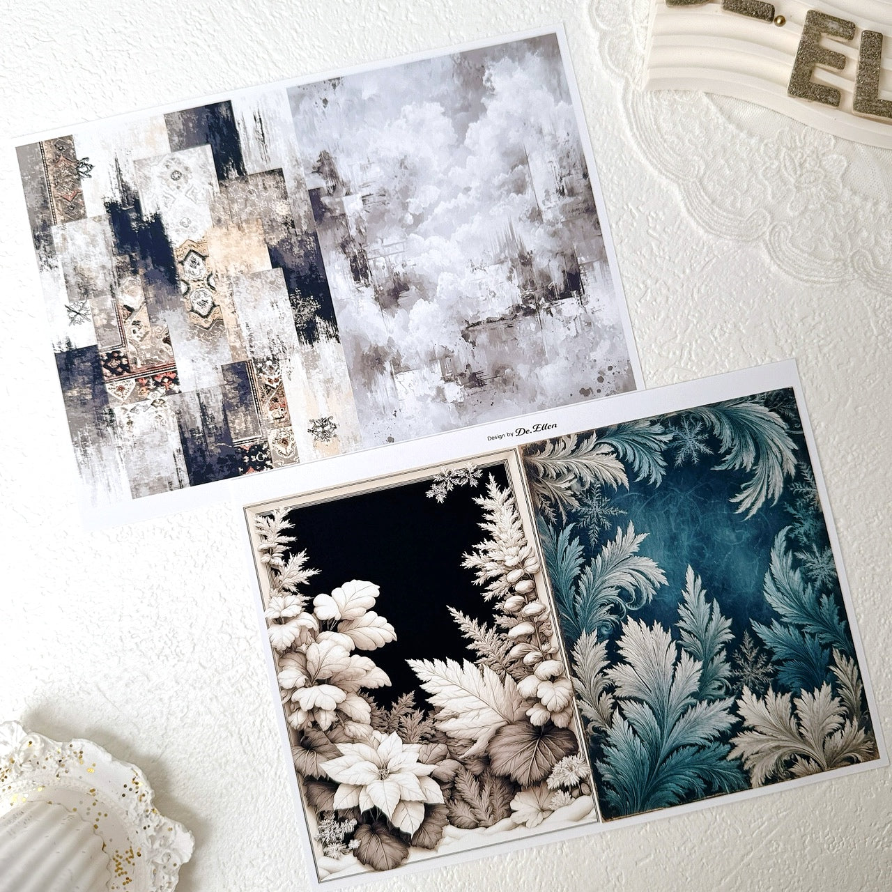 Set of Background Paper Sticker - ( Z776 ~ Z781 ) 각 1매